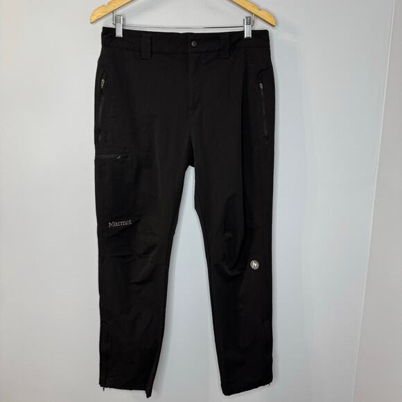 Marmot Nylon Hiking Pants Outdoor Black Men's 32 Short - Picture 10 of 12